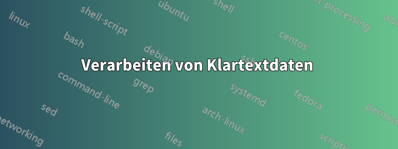 Verarbeiten von Klartextdaten