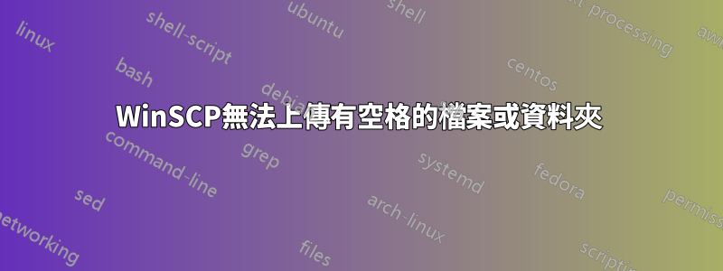 WinSCP無法上傳有空格的檔案或資料夾