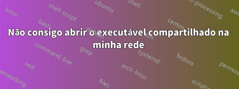 Não consigo abrir o executável compartilhado na minha rede