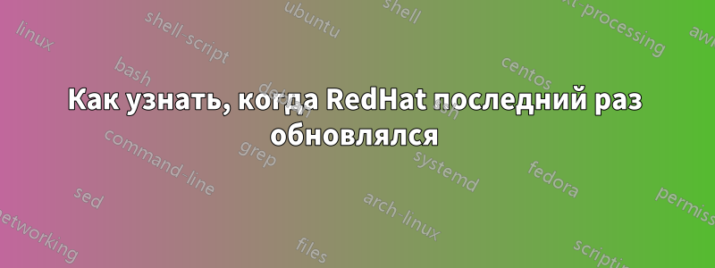 Как узнать, когда RedHat последний раз обновлялся