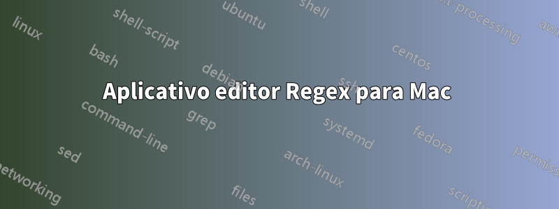 Aplicativo editor Regex para Mac