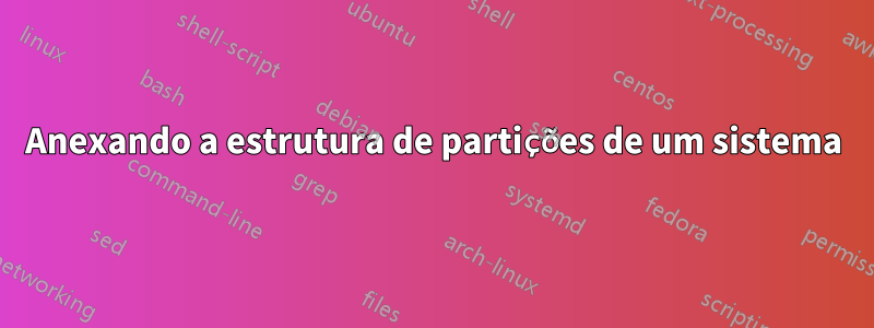 Anexando a estrutura de partições de um sistema