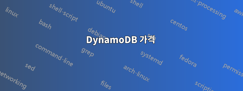 DynamoDB 가격