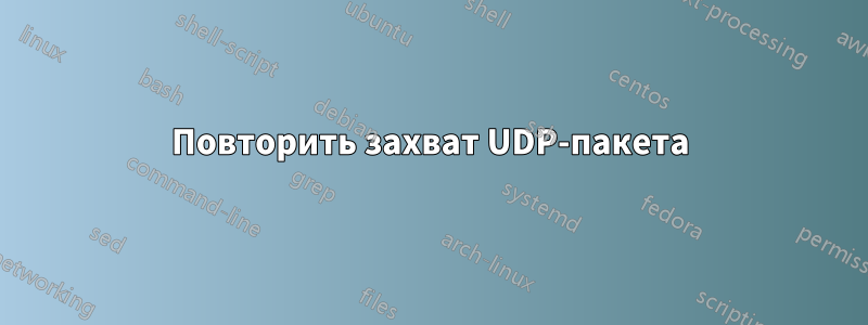 Повторить захват UDP-пакета