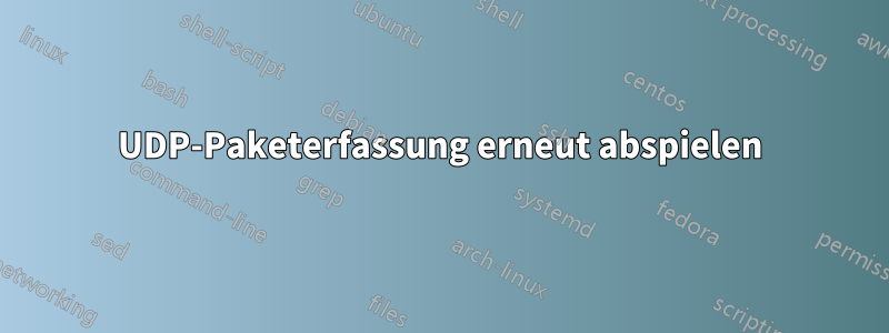 UDP-Paketerfassung erneut abspielen