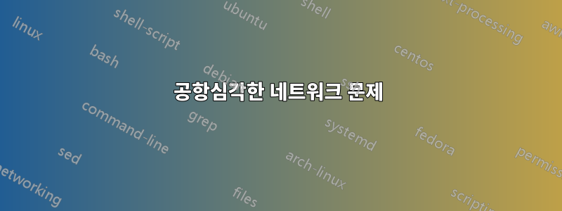 공항심각한 네트워크 문제