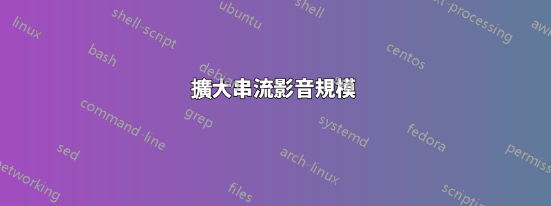 擴大串流影音規模