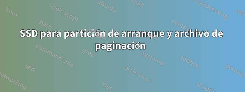 SSD para partición de arranque y archivo de paginación 