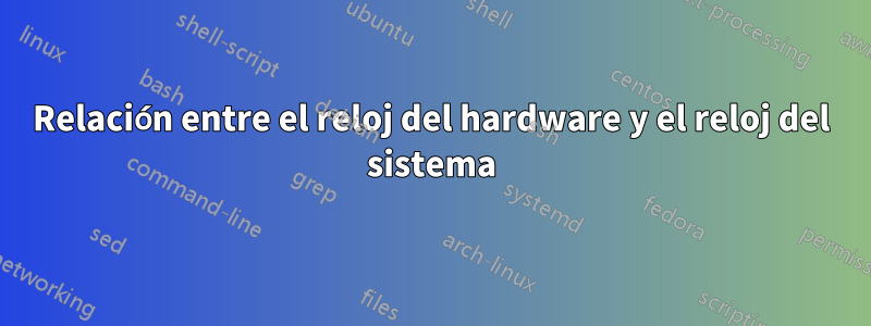 Relación entre el reloj del hardware y el reloj del sistema