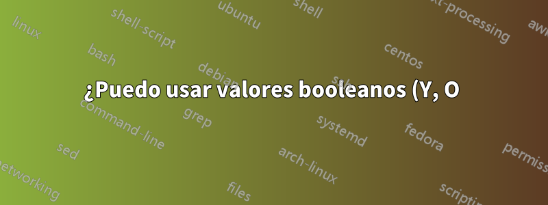 ¿Puedo usar valores booleanos (Y, O) en el campo de filtro rápido de Thunderbird?