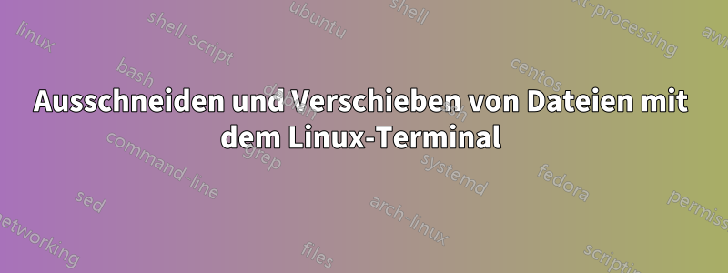 Ausschneiden und Verschieben von Dateien mit dem Linux-Terminal