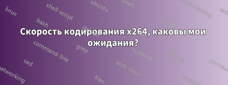 Скорость кодирования x264, каковы мои ожидания?