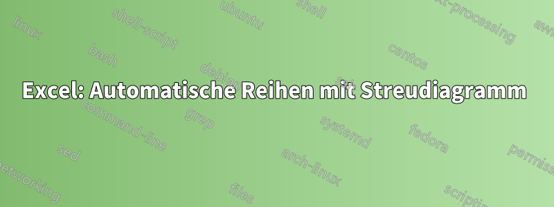 Excel: Automatische Reihen mit Streudiagramm