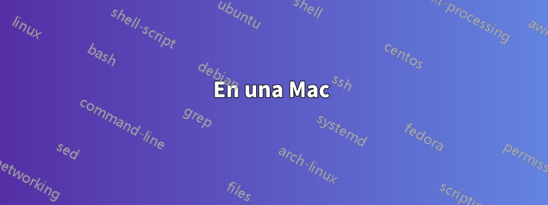 En una Mac