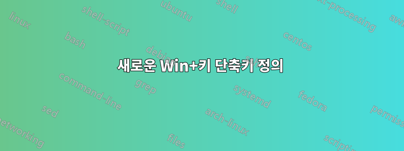 새로운 Win+키 단축키 정의