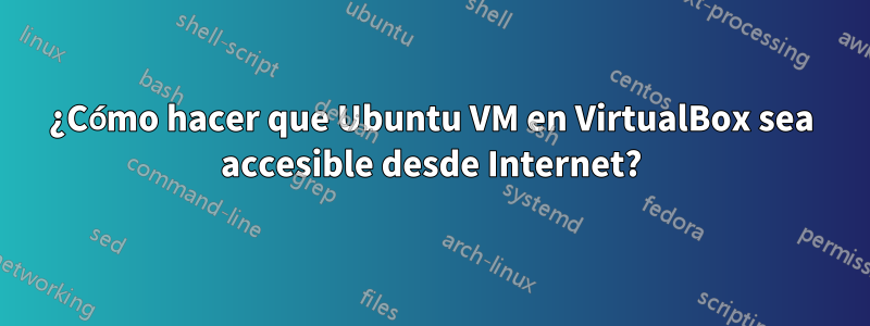 ¿Cómo hacer que Ubuntu VM en VirtualBox sea accesible desde Internet?