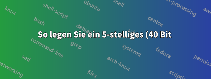 So legen Sie ein 5-stelliges (40 Bit) ASCII-Passwort für WEP auf einem Linksys v8-Gerät fest
