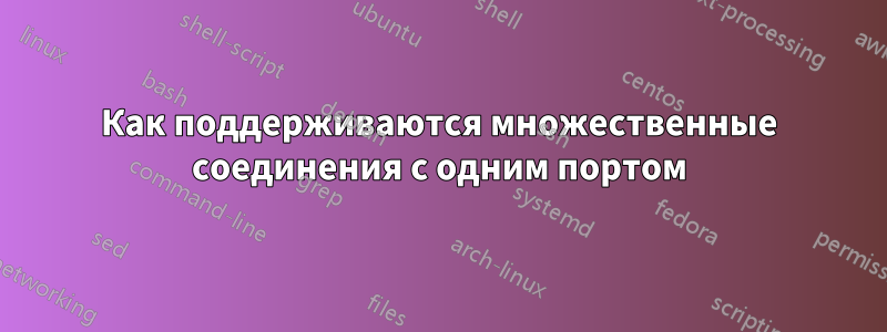 Как поддерживаются множественные соединения с одним портом