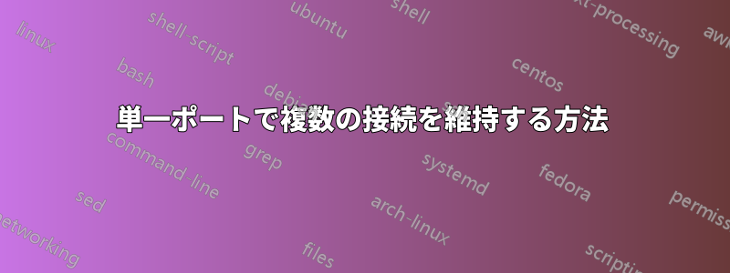 単一ポートで複数の接続を維持する方法