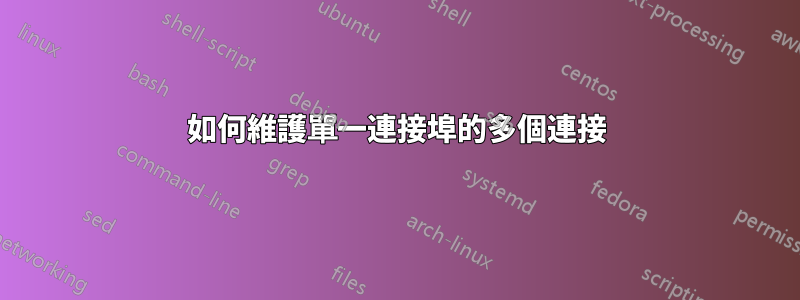 如何維護單一連接埠的多個連接