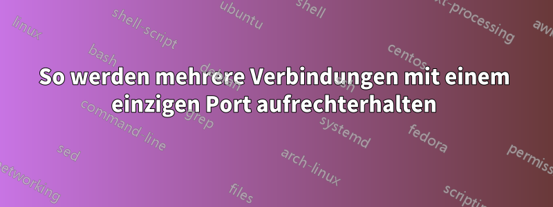 So werden mehrere Verbindungen mit einem einzigen Port aufrechterhalten