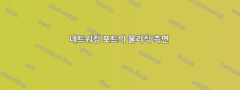 네트워킹 포트의 물리적 측면