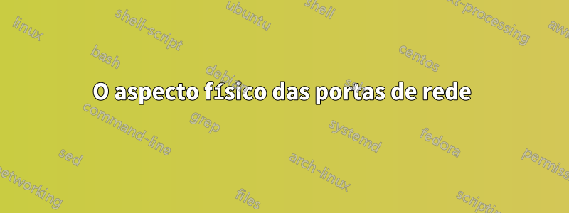 O aspecto físico das portas de rede