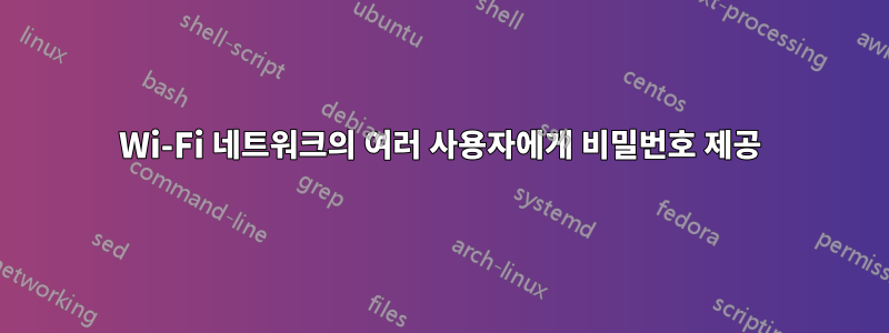 Wi-Fi 네트워크의 여러 사용자에게 비밀번호 제공