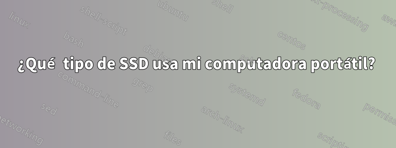 ¿Qué tipo de SSD usa mi computadora portátil?