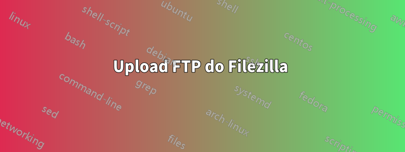 Upload FTP do Filezilla