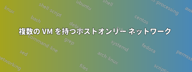 複数の VM を持つホストオンリー ネットワーク