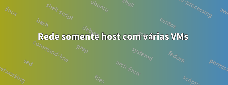 Rede somente host com várias VMs