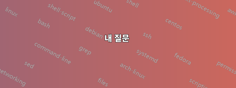 내 질문