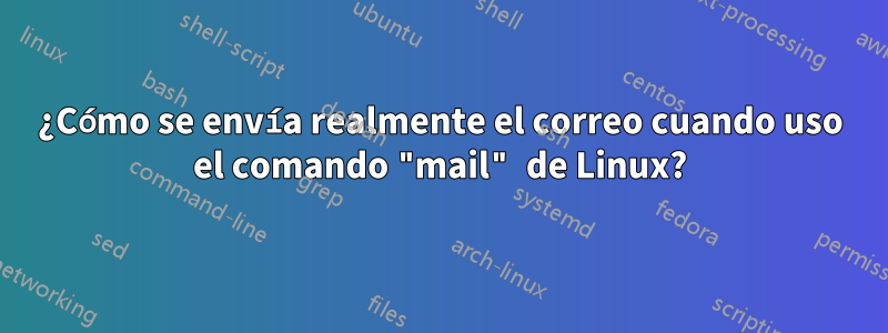 ¿Cómo se envía realmente el correo cuando uso el comando "mail" de Linux?