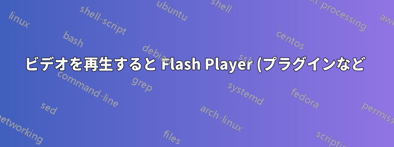 ビデオを再生すると Flash Player (プラグインなど) がクラッシュしますか?
