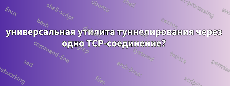универсальная утилита туннелирования через одно TCP-соединение?