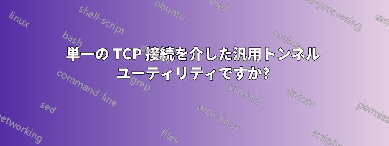単一の TCP 接続を介した汎用トンネル ユーティリティですか?