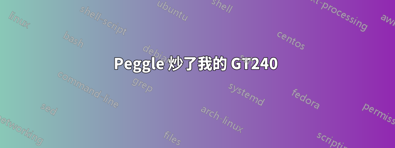 Peggle 炒了我的 GT240