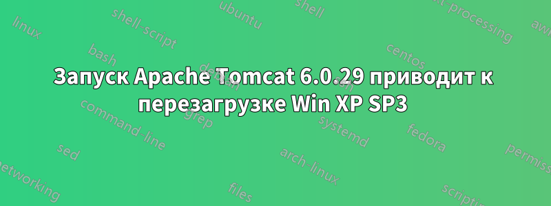 Запуск Apache Tomcat 6.0.29 приводит к перезагрузке Win XP SP3