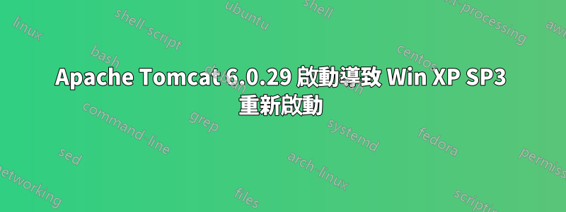 Apache Tomcat 6.0.29 啟動導致 Win XP SP3 重新啟動