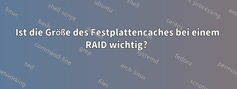 Ist die Größe des Festplattencaches bei einem RAID wichtig? 