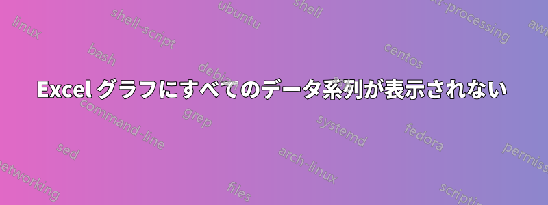 Excel グラフにすべてのデータ系列が表示されない