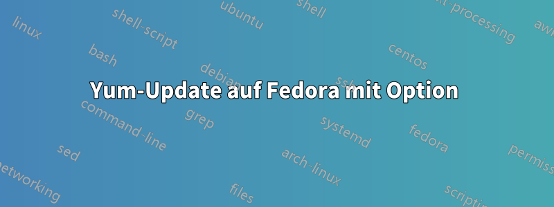 Yum-Update auf Fedora mit Option