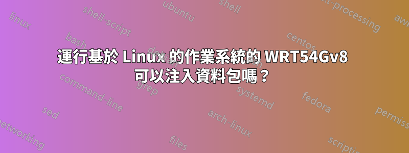 運行基於 Linux 的作業系統的 WRT54Gv8 可以注入資料包嗎？