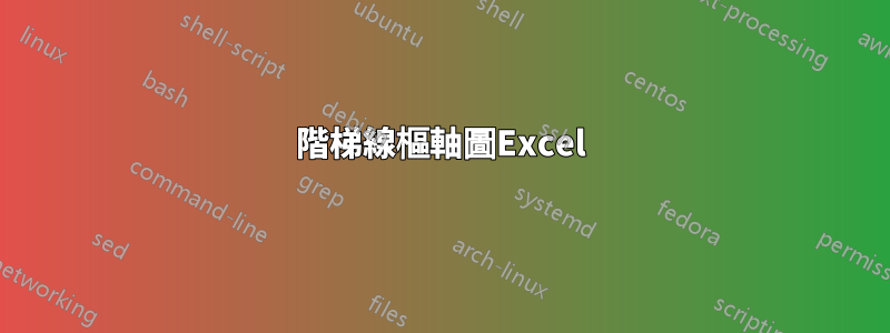 階梯線樞軸圖Excel