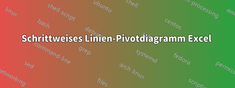 Schrittweises Linien-Pivotdiagramm Excel