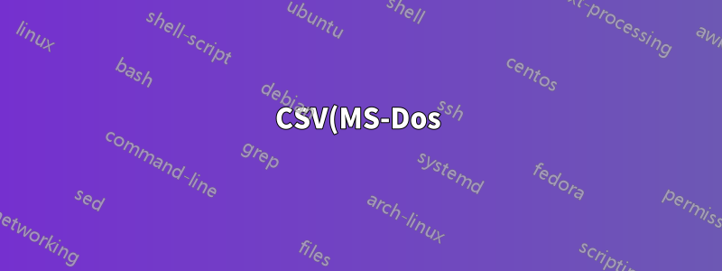 CSV(MS-Dos), CSV(Macintosh), CSV(쉼표로 구분)의 차이점은 무엇인가요?