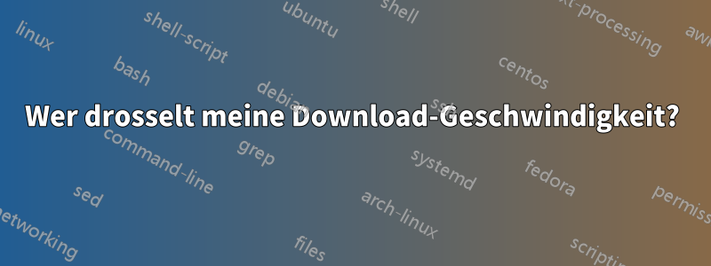 Wer drosselt meine Download-Geschwindigkeit?