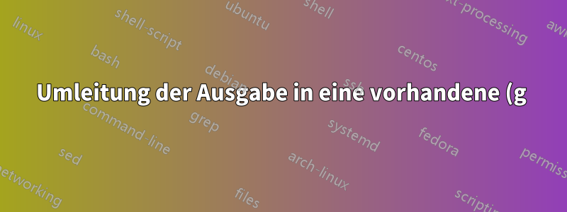 Umleitung der Ausgabe in eine vorhandene (g)vim-Instanz