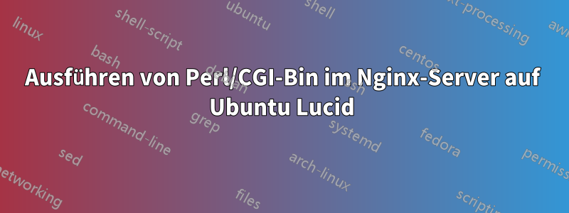 Ausführen von Perl/CGI-Bin im Nginx-Server auf Ubuntu Lucid